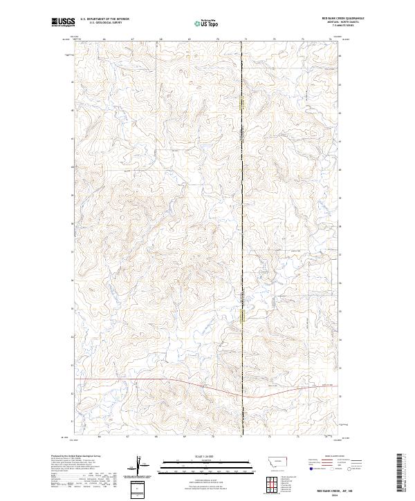 Red Bank Creek topographic map thumbnail
