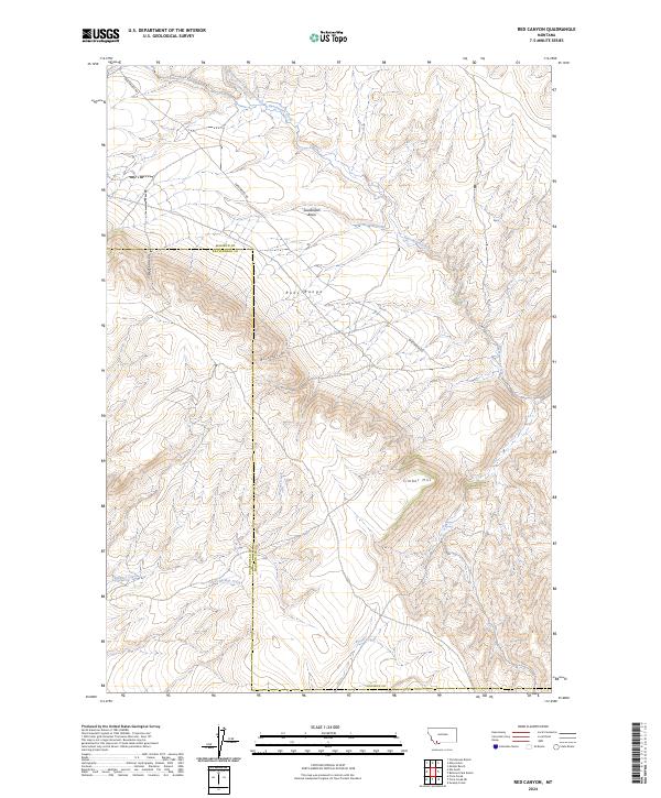 Red Canyon topographic map thumbnail