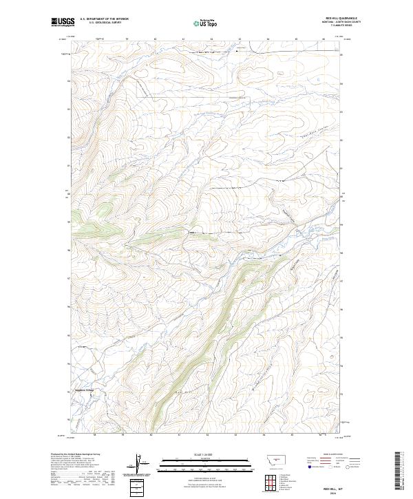 Red Hill 2024 topographic map thumbnail