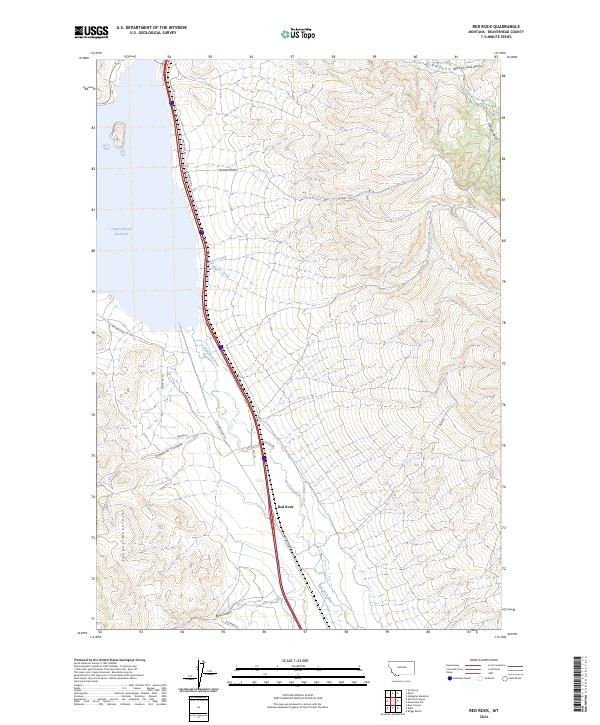 Red Rock 2024 topographic map thumbnail