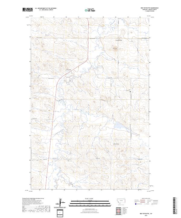 Red Top Butte topographic map thumbnail
