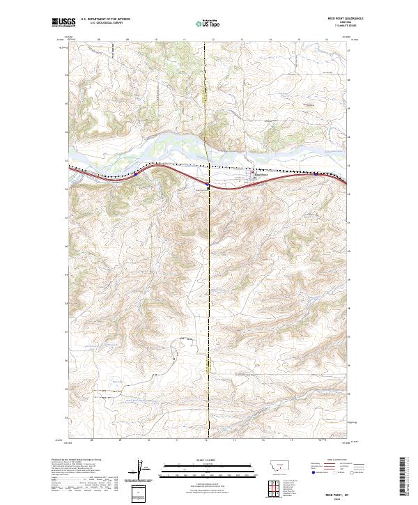 Reed Point topographic map thumbnail