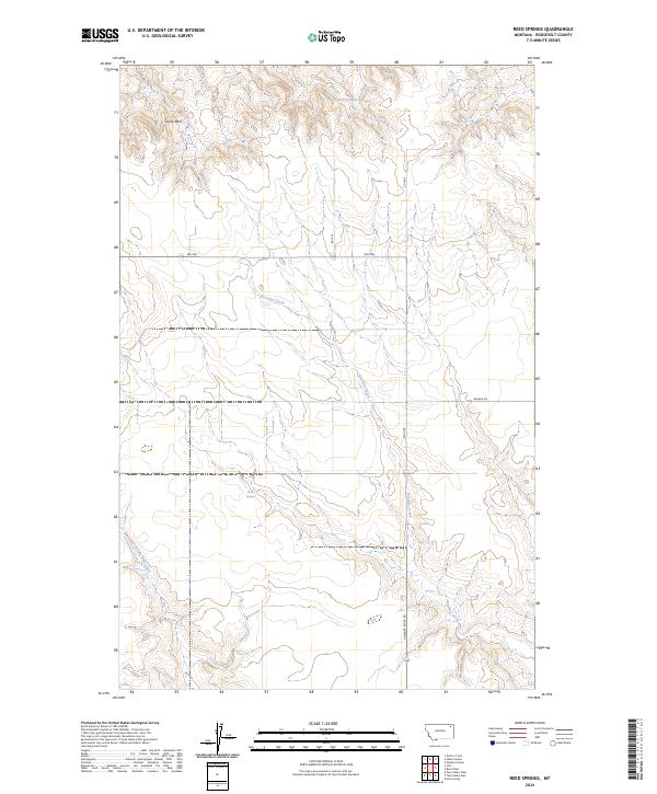 Reed Springs topographic map thumbnail