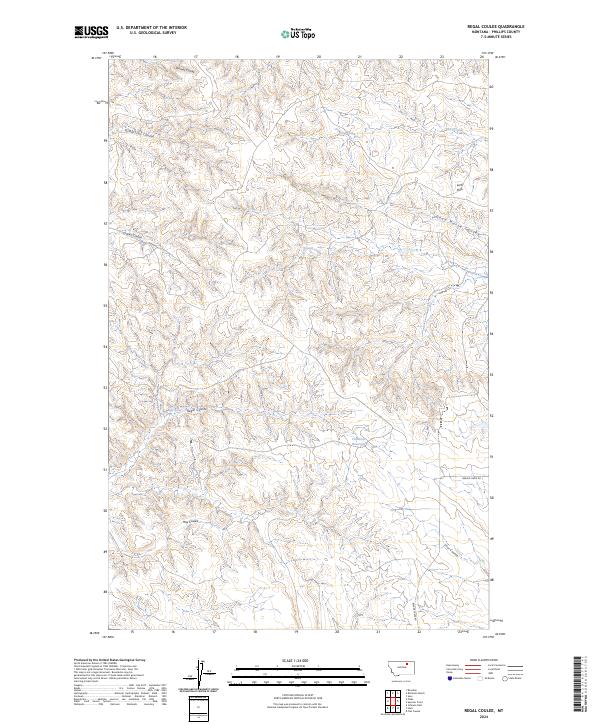 Regal Coulee topographic map thumbnail