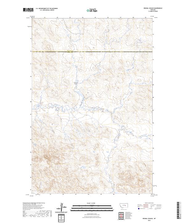 Regnal Coulee topographic map thumbnail