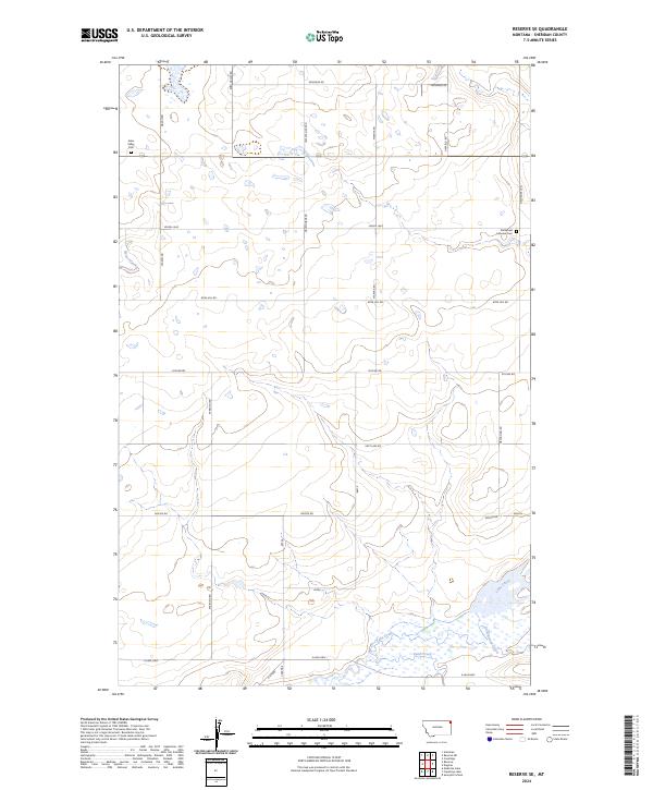 Reserve SE topographic map thumbnail
