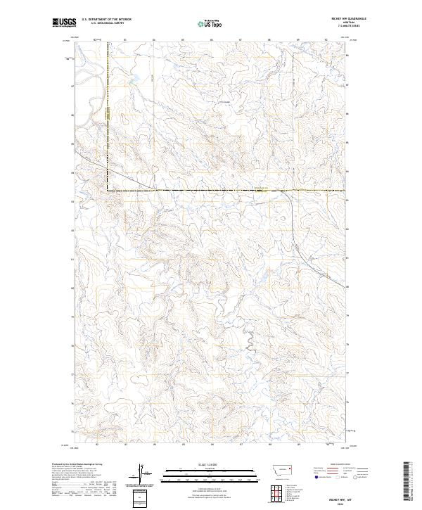 Richey NW topographic map thumbnail