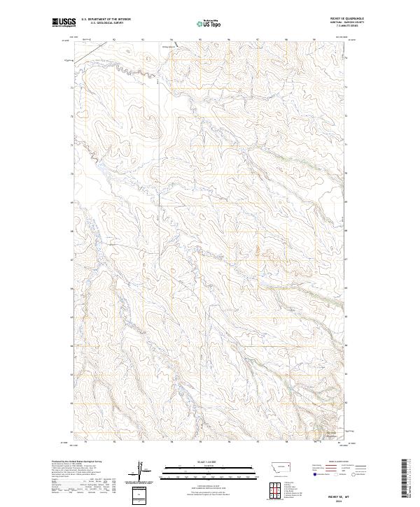 Richey SE topographic map thumbnail