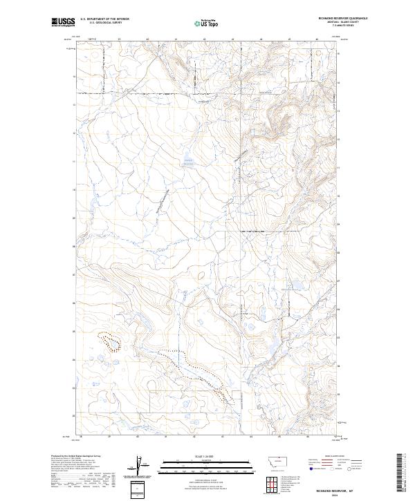 Richmond Reservoir topographic map thumbnail