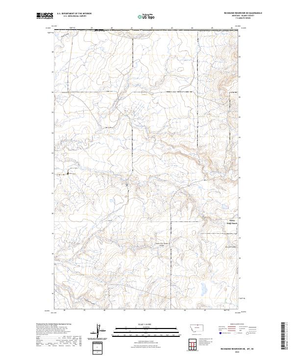 Richmond Reservoir NE topographic map thumbnail