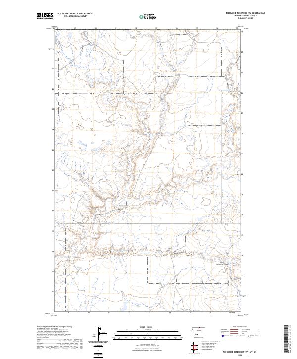 Richmond Reservoir NW topographic map thumbnail