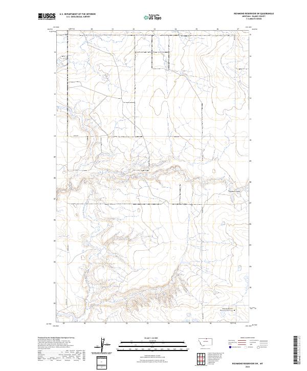 Richmond Reservoir SW topographic map thumbnail