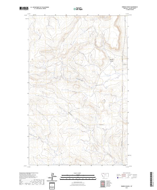 Rimrock Ranch topographic map thumbnail