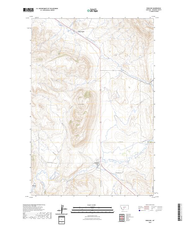 Ringling topographic map thumbnail