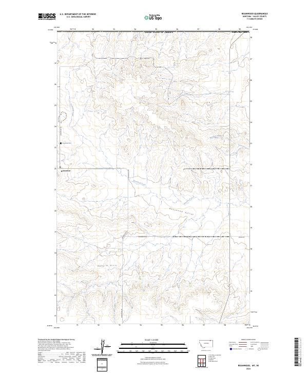 Roanwood topographic map thumbnail