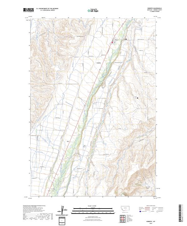 Roberts topographic map thumbnail