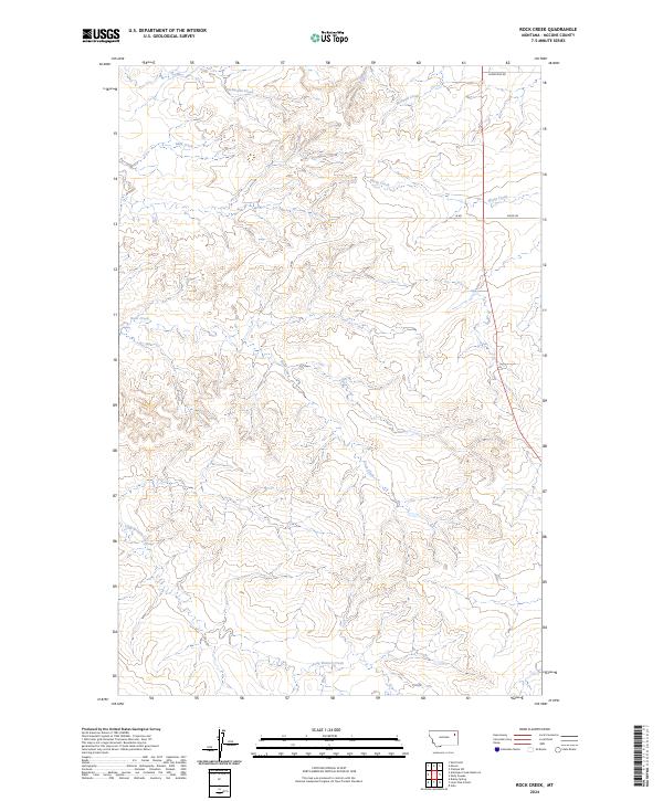 Rock Creek topographic map thumbnail