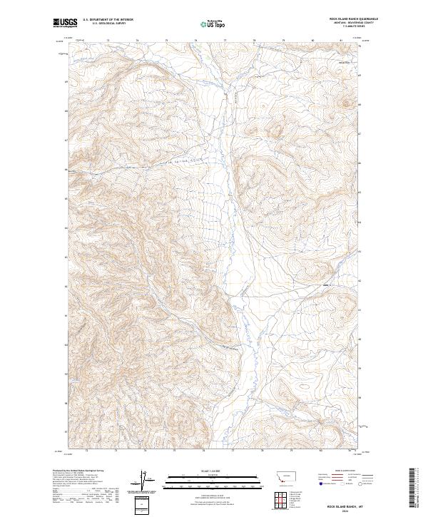 Rock Island Ranch topographic map thumbnail