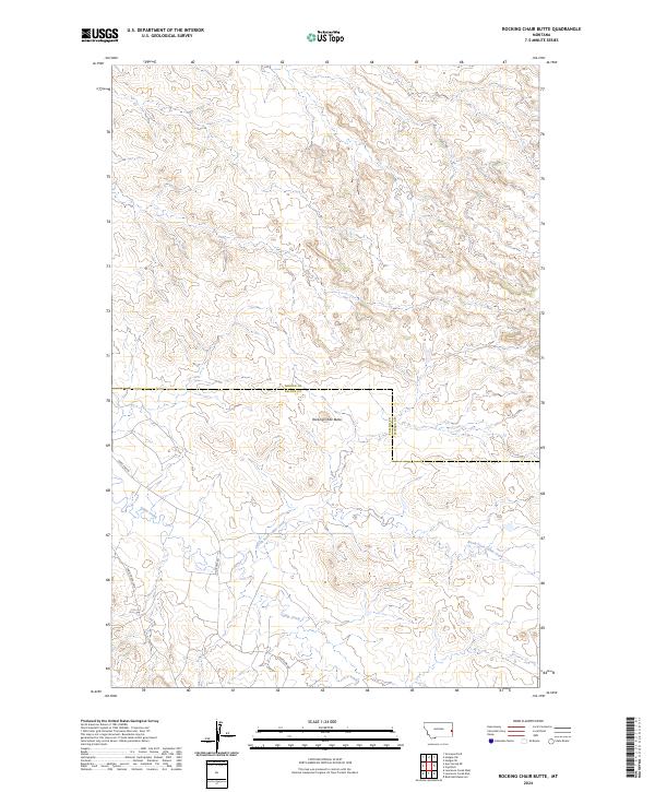 Rocking Chair Butte topographic map thumbnail
