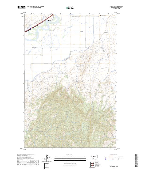 Rocky Reef topographic map thumbnail