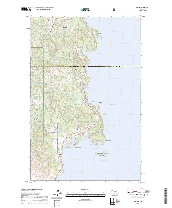 Rollins topographic map thumbnail