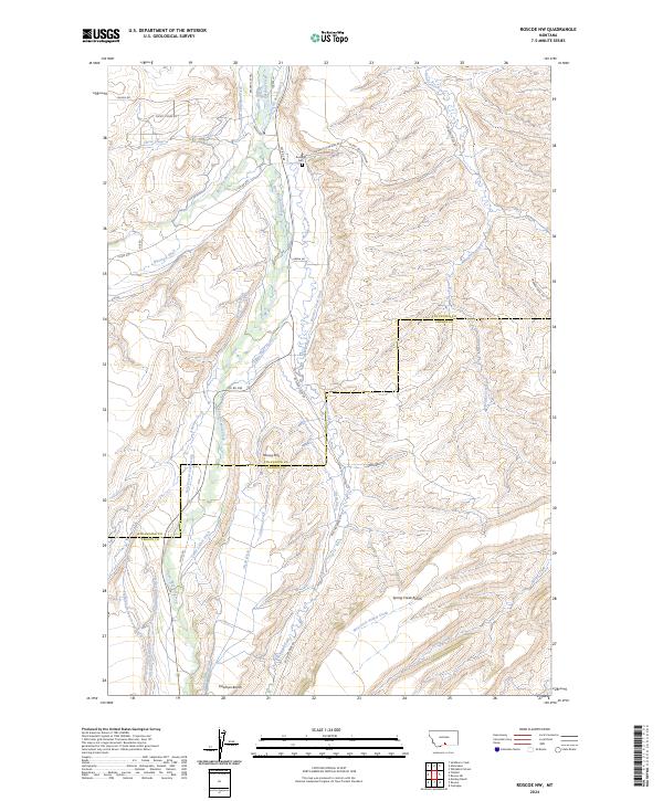 Roscoe NW topographic map thumbnail