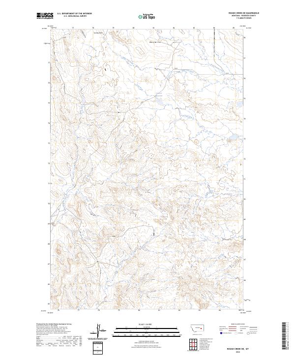 Rough Creek NE topographic map thumbnail