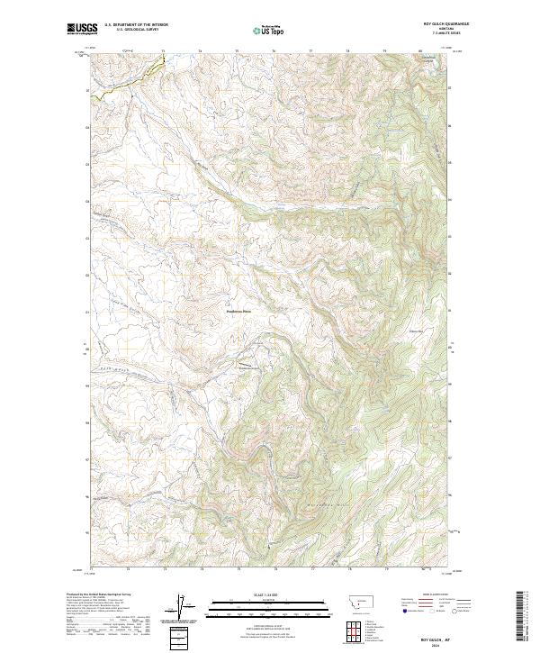 Roy Gulch 2024 topographic map thumbnail