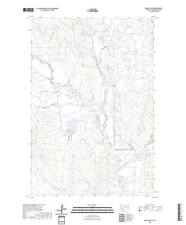 Rudie Coulee topographic map thumbnail