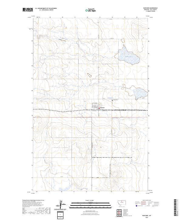 Rudyard topographic map thumbnail