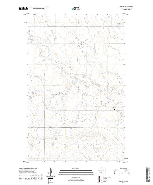 Rudyard NW 2024 topographic map thumbnail