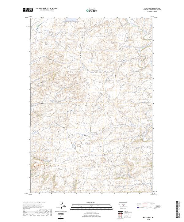 Ryan Creek topographic map thumbnail