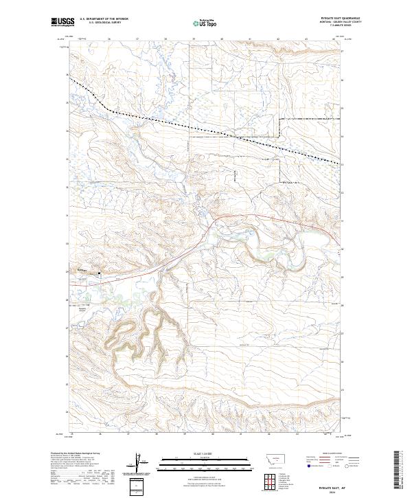 Ryegate East topographic map thumbnail