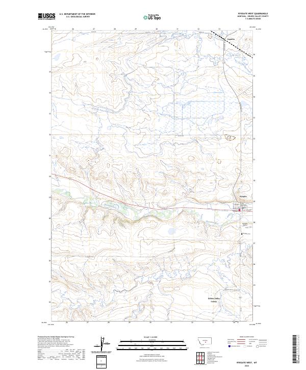 Ryegate West topographic map thumbnail