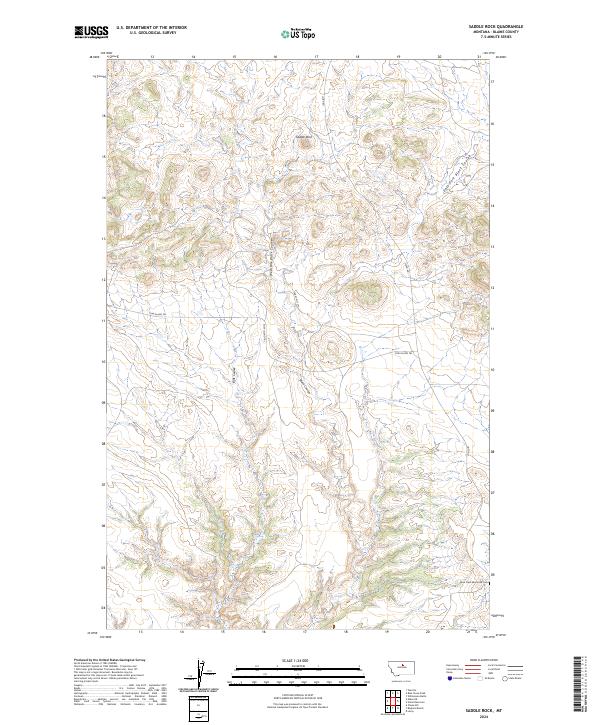 Saddle Rock topographic map thumbnail