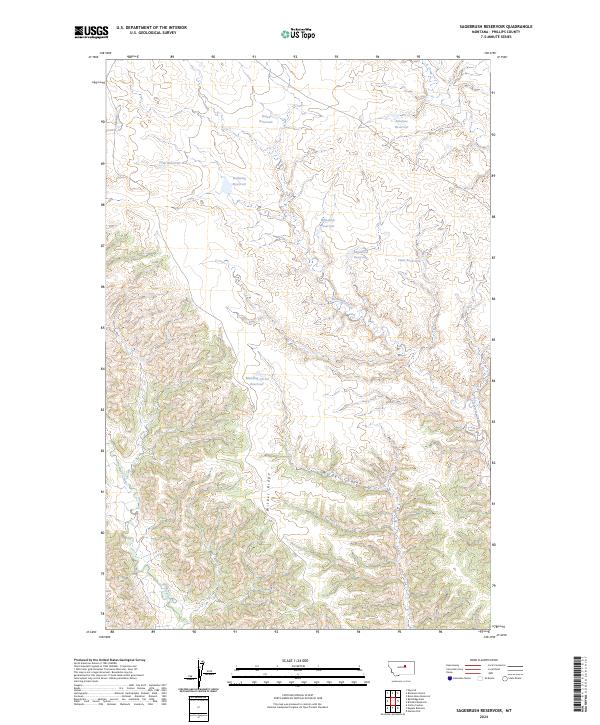 Sagebrush Reservoir topographic map thumbnail
