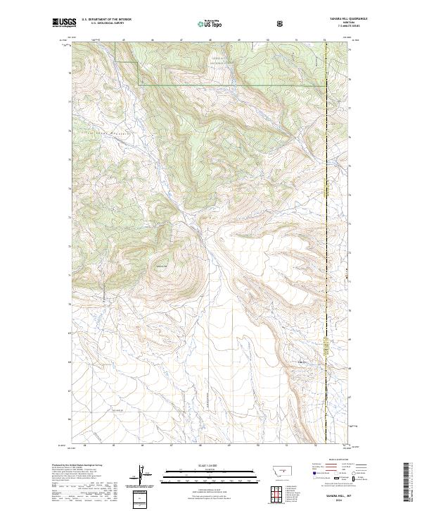 Sahara Hill topographic map thumbnail