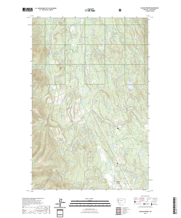 Salmon Prairie topographic map thumbnail