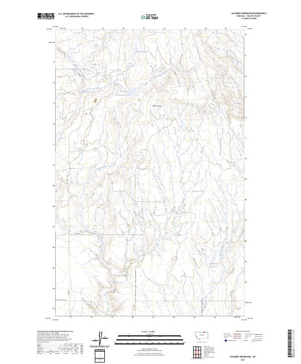 Salsbery Reservoir topographic map thumbnail