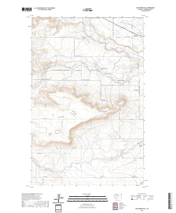 Sam George Hill topographic map thumbnail