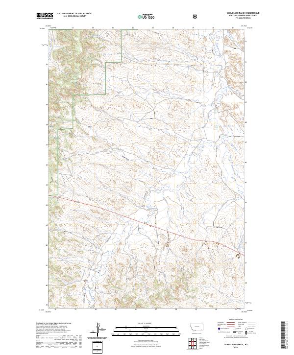 Samuelson Ranch topographic map thumbnail
