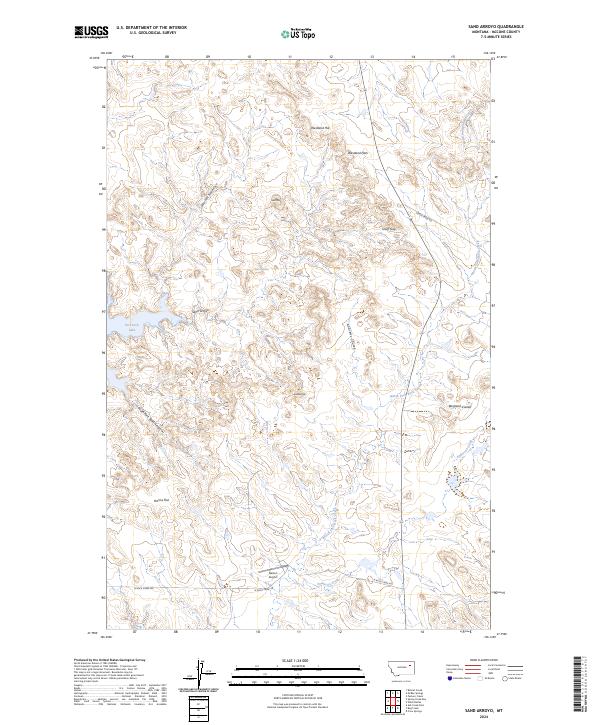 Sand Arroyo topographic map thumbnail