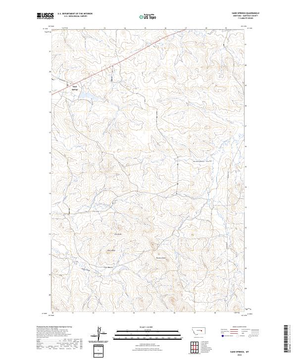 Sand Springs topographic map thumbnail