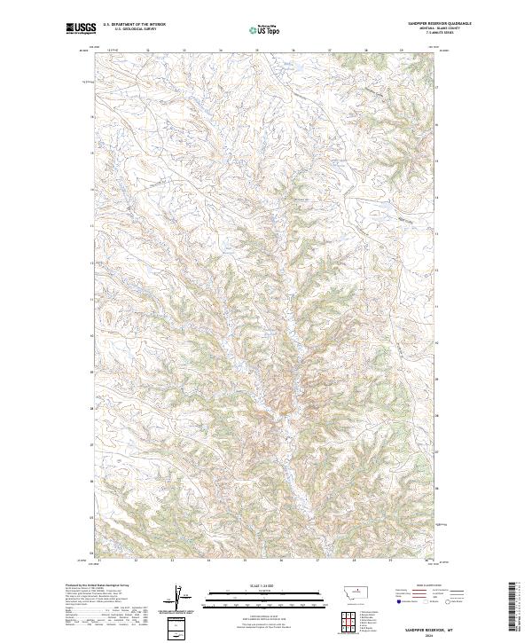 Sandpiper Reservoir topographic map thumbnail