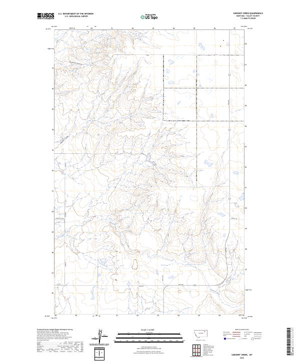 Sargent Creek topographic map thumbnail