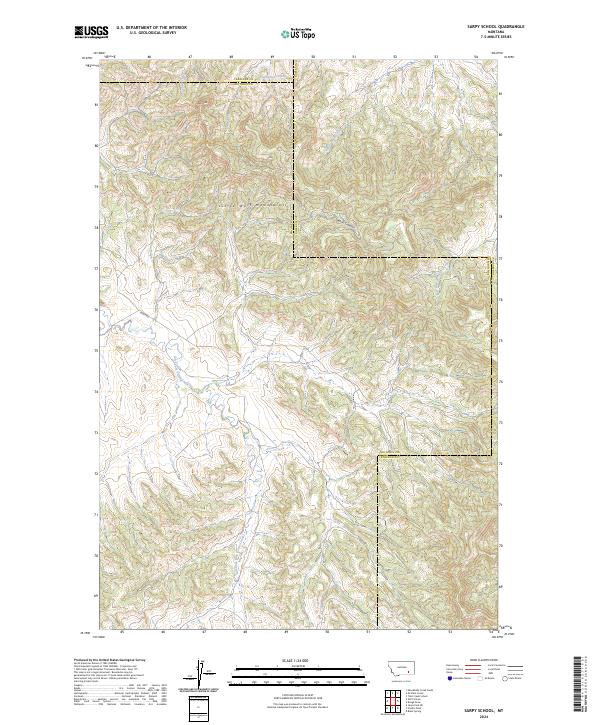 Sarpy School topographic map thumbnail