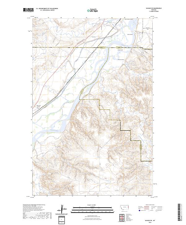 Savage SW topographic map thumbnail