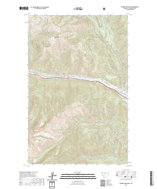 Scenery Mountain topographic map thumbnail