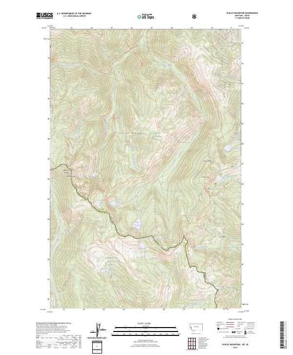 Schley Mountain topographic map thumbnail