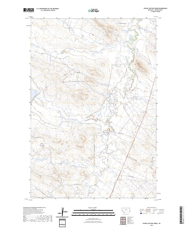School Section Creek 2024 topographic map thumbnail